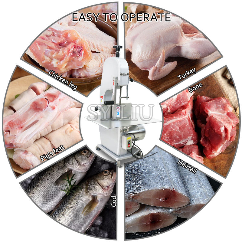 Industrial Meat Grinder 1500W - Industrial Bone Saw Machine Commercial Cutting