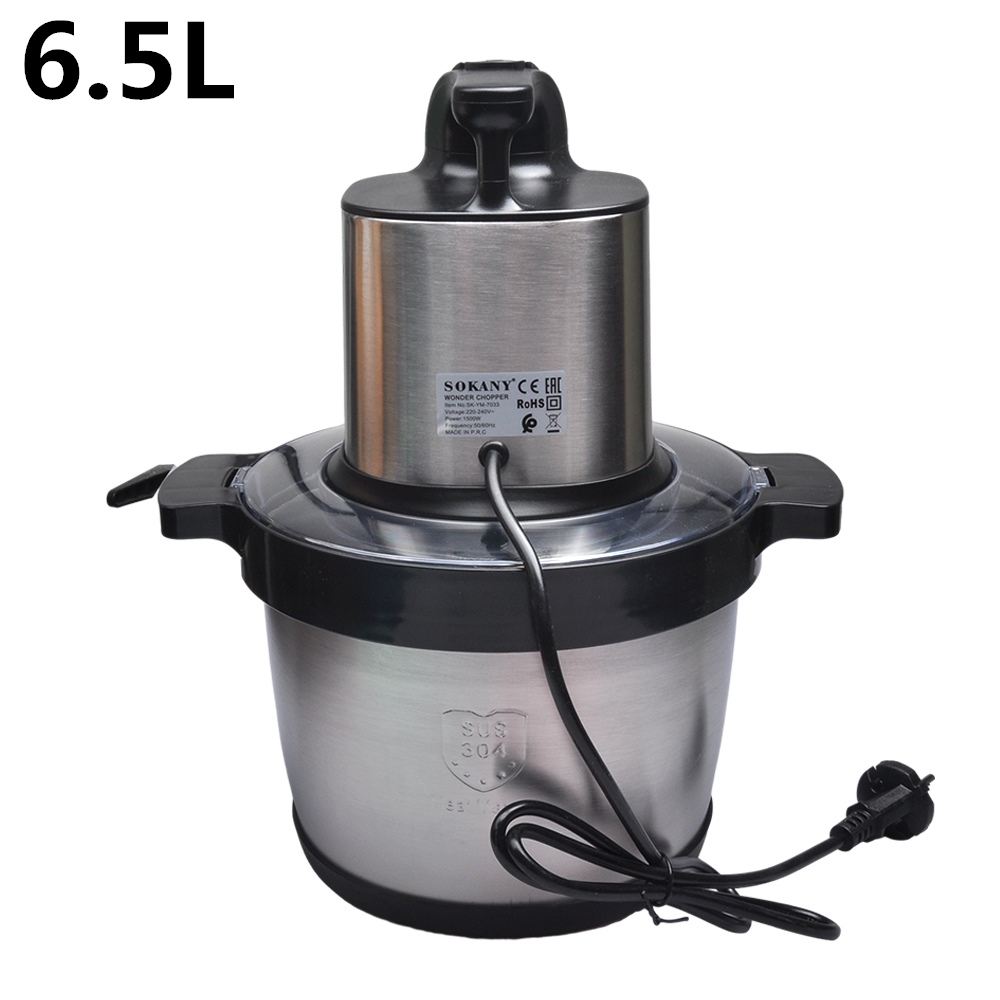 Industrial Meat Grinder 1500W - 6.5L Electric Home Meat Grinder Vegetable