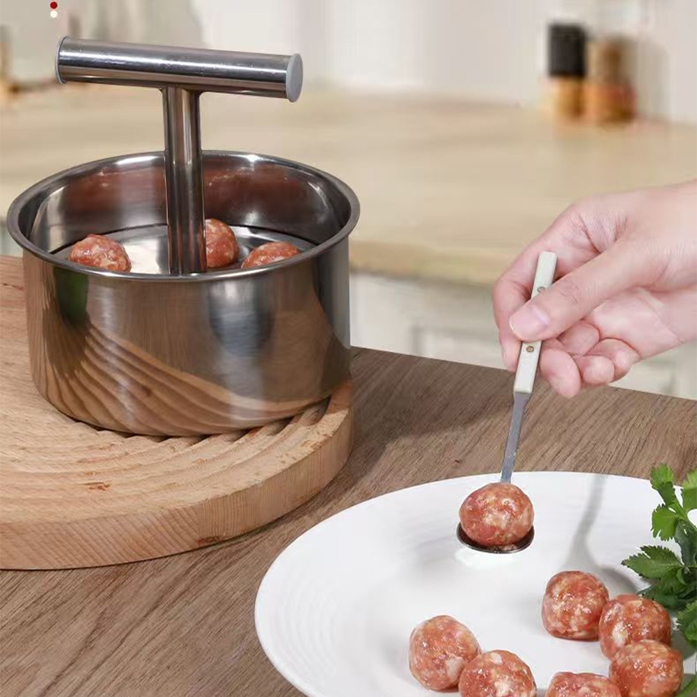 Stainless Steel Meatball Maker - Meat Patty Maker Press Manual ulasan dan harga