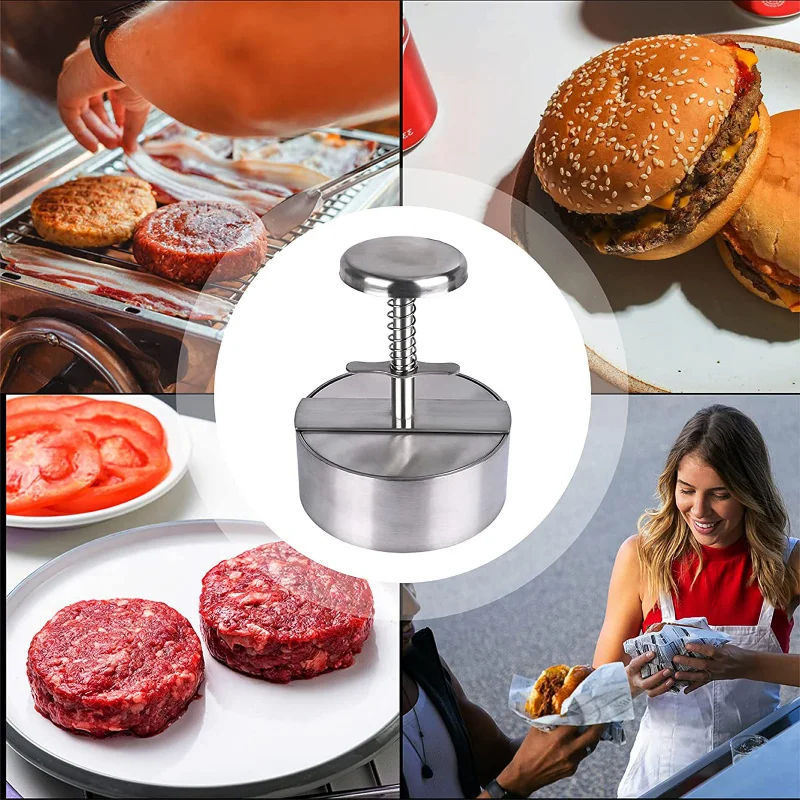 Hamburger Patty Maker Press 30 - Meat Patty Maker Press Manual ulasan dan harga