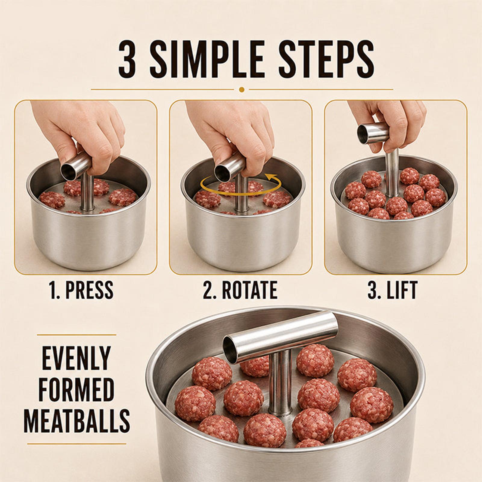 Meatball Maker Tool For Pork B - Meat Patty Maker Press Manual ulasan dan harga