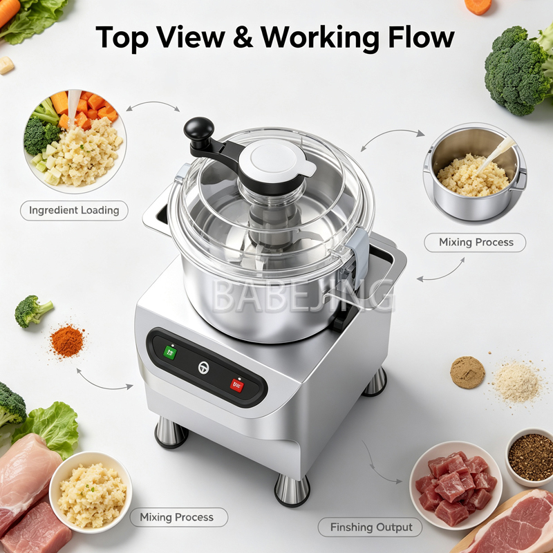 Food Processor Commercial Food - Commercial Bowl Chopper Meat ulasan dan harga