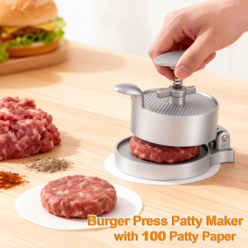 Manual Burger Press Patty Make - Meat Patty Maker Press Manual ulasan dan harga
